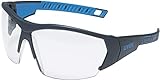 UVEX Schutzbrille i-Works 9194 - Kratzfest und beschlagfrei - leichte und sportliche Sicherheitsbrille, Arbeitsschutzbrille mit UV-Schutz - in verschiedenen Ausführungen, Farbe:anthrazit-blau/klar