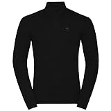 Odlo Herren ACTIVE WARM ECO Baselayer Langarm-Shirt mit 1/2 Reißverschluss & Stehkragen, Black, XXL