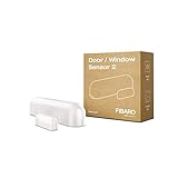 FIBARO Door Windows Sensor 2 / Z-Wave Plus Türfenster und Temperatursensor, White, FGDW-002-1