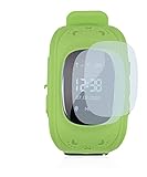 BROTECT 2X Full-Cover Schutzfolie kompatibel mit Easymaxx Kids Smart Watch Full-Screen Displayschutz-Folie [3D Curved, Kristall-Klar]