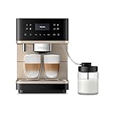Miele CM 6360 MilkPerfection Kaffeevollautomat – OneTouch for Two, AromaticSystem, 8 Genießerprofile, DoubleShot, WLAN-fähig, LED-Beleuchtung u. v. m. – Obsidianschwarz CleanSteelMetallic