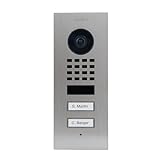 DoorBird D1102V Aufputz IP Video Türstation für 2 Wohn-/Gewerbeeinheiten, Edelstahl V2A | Video-Türsprechanlage mit 1 Ruftaste, WLAN, Bluetooth, HD-Video, Bewegungssensor