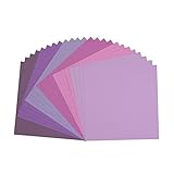 Vaessen Creative Florence Scrapbook-Papier 216 g 12x12-x24 Blatt-Multipack, violett, Paper, multicolor, 30.5 x 30.5 x 0.7 cm