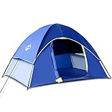 PUREBOX Campingzelt Leichtes Zelt für S(1-2)/L(2-3)Personen, Familie Kuppelzelte Wasserdicht Winddicht mit Tragetasche, Einfach Aufzubauendes Outdoor-Zelt, Wurfzelt für Camping, Garten, Wanderausflug