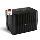 Venta LW45 Comfort Plus, Luftbefeuchter für Räume bis 60 qm, brillant schwarz, mit digitaler Steuerung