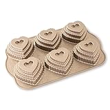 Nordic Ware 3D-Muffinform " Herz - Kranz " - gestuft für romantische Leckereien