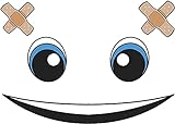 WALWI Aufkleber Gesicht Augen für Saugroboter Staubroboter Mähroboter Wischroboter Thermomix Staubsaugerroboter Mülltonnen Deko Sticker Set Roboter