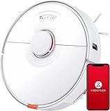 roborock S7 Robot Vacuum Cleaner with Wiping Function, 2500 Pa Vacuum Cleaner Robot, App Alexa Voice Control Robot Vacuum Cleaner, Intelligent for Hard Floors, Pet Hair, Carpets, White