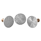 'NordicWare Keks-Stempel mit Holzgriff ''Geo'', Aluminium, Silber, 25,7 x 8,6 x 8 cm, 1 Einheiten', 01245