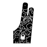 XP-PEN ACG15 Artist Glove Antifouling Handschuh Zeichnen Künstler Handschuh Lycra für Grafiktablett Universalgröße-2 Stück