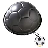 RBV Birkmann, 212220, Motivbackform Fußball, Ø 22,5 cm, mit Antihaftbeschichtung, Stahl, grau, 4 x 4 x 5 cm