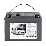 Sunstone Power LiFePO4 12V 100Ah 1,28kWh Lithiumbatterie Smart Bluetooth BMS USB-Buchse. Power RV, Boot, Camping oder Solarbatterie