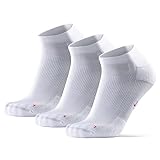 DANISH ENDURANCE Long Distance Low-Cut Running Socks for Men & Women (Weiß, 43-47)