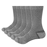 YUEDGE 5 paar Herren Socken Wandersocken Trekkingsocken Atmungsaktiv Sport Socken Männer (XL)