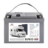 Sunstone Power LiFePO4 12V 100Ah 1,28kWh Lithiumbatterie Smart Bluetooth BMS und LED-Anzeige USB-Buchse. Power RV, Boot, Camping oder Solarbatterie