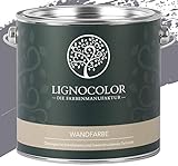 Lignocolor Wandfarbe Innenfarbe Deckenfarbe edelmatt 2,5 L (Thunderstorm) 60 Farbtöne