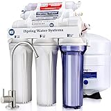 iSpring RCC7AK 6-stufiges 75GPD Umkehrosmose Trinkwasser Filtersystem mit Alkalien&Mineralien, NSF-Zertifiziert, Umkehrosmoseanlage für Trinkwasser