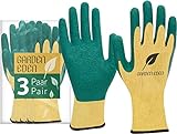 ACE Garden Eden Arbeits-Handschuh - 3 Paar robuste Schutz-Handschuhe für die Garten-Arbeit - EN 388-08/M (3er Pack)
