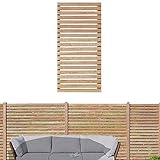 Gartenpirat Sichtschutzzaun 90x180 cm aus Lärchenholz Bausatz Zaunelement zum selber Bauen