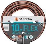 Gardena Comfort FLEX Schlauch 13 mm (1/2 Zoll), 10 m: Formstabiler, flexibler Gartenschlauch mit Power-Grip-Profil, aus hochwertigem Spiralgewebe, 25 bar Berstdruck, ohne Systemteile (18030-20)