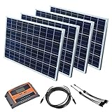 Solar Set 12 V Solaranlage Solarkit PV Inselanlage Wohnmobil Solarmodul Laderegler, Wattzahl:400 W